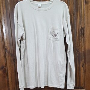 Men's Classic Cream Long Sleeve Tee